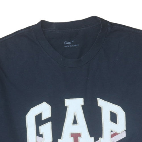 Gap Men's Blue London Graphic Cotton T-Shirt Size M
