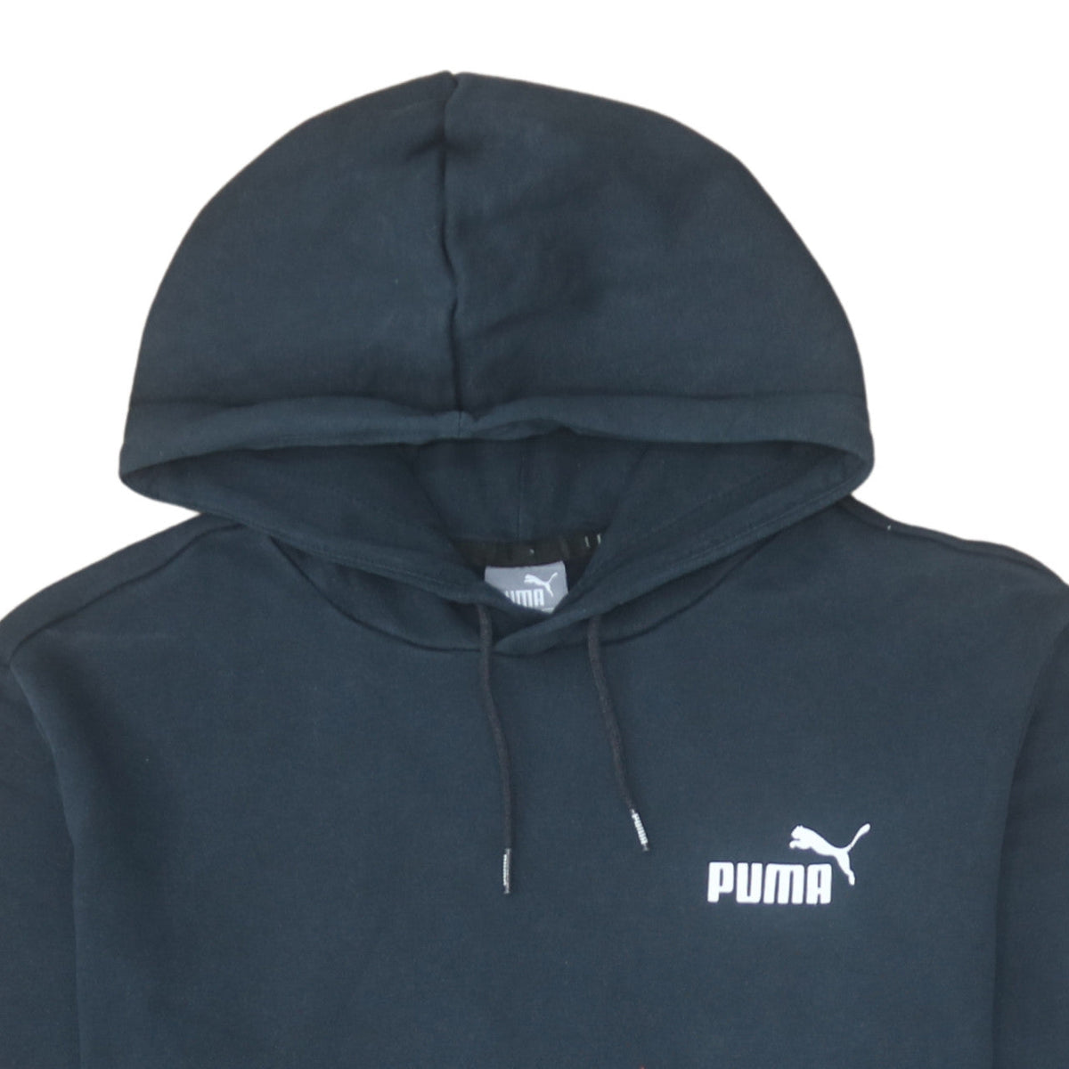 Puma Men's Black Pullover Hoodie Medium Regular Fit Sportswear