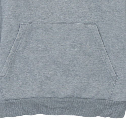 Puma Men's Grey Pullover Hoodie M Logo Graphic Fleece Sweatshirt