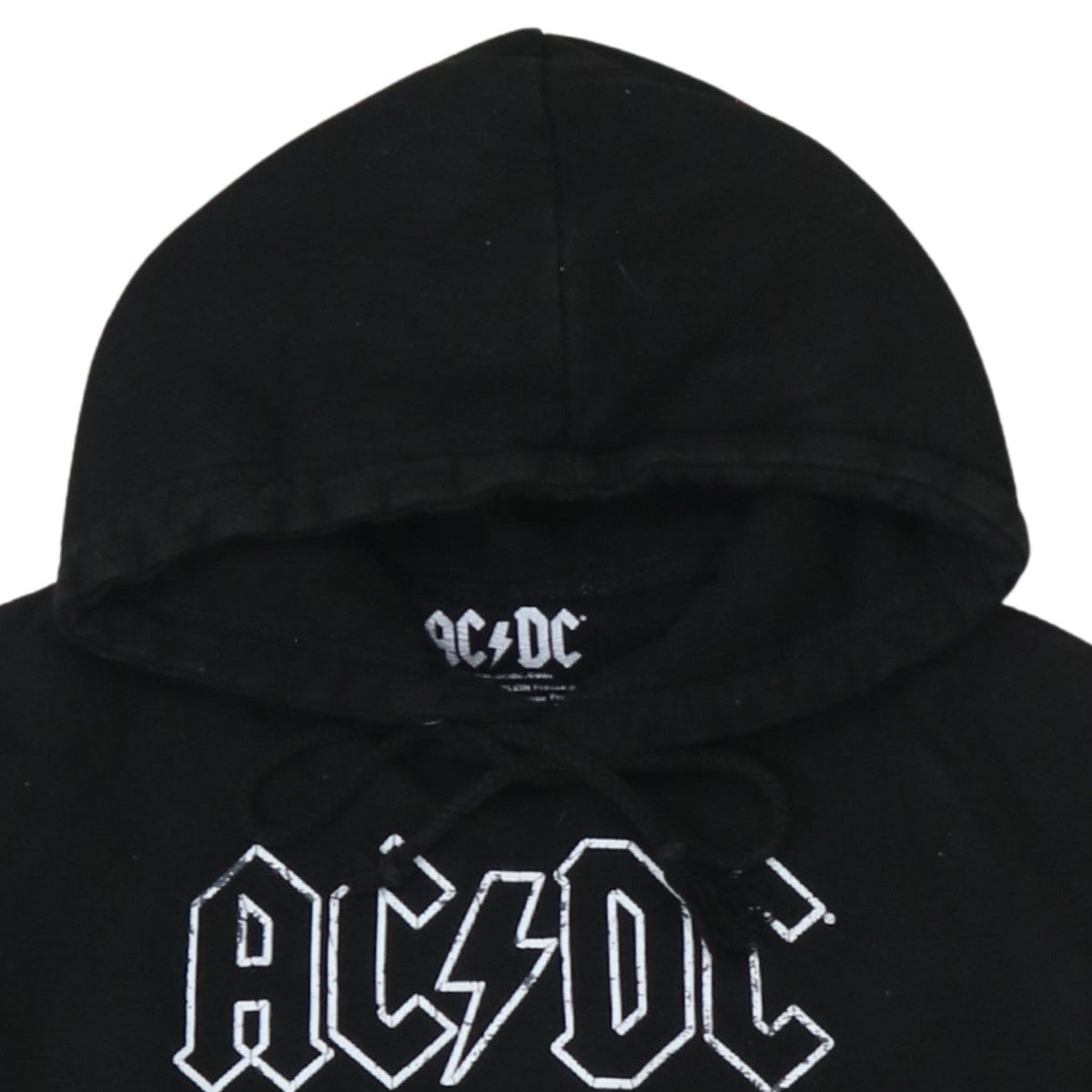 AC/DC Men's Black Pullover Hoodie S Regular Rock Graphic Fleece