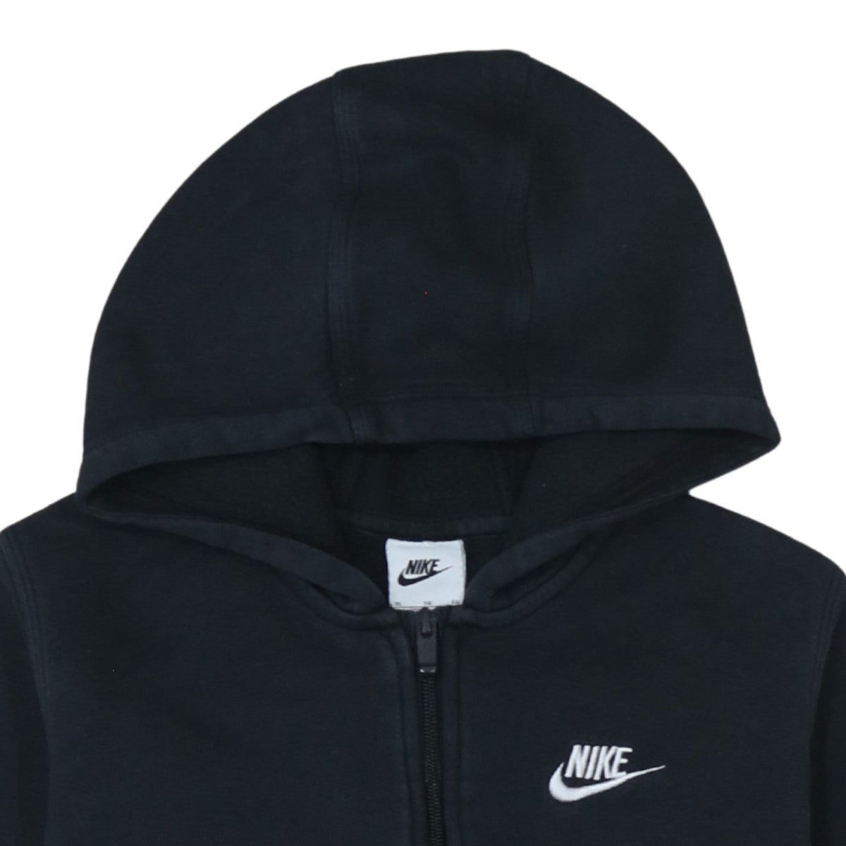 Nike Teens Black Full Zip Hoodie Sweatshirt XL 158-170cm