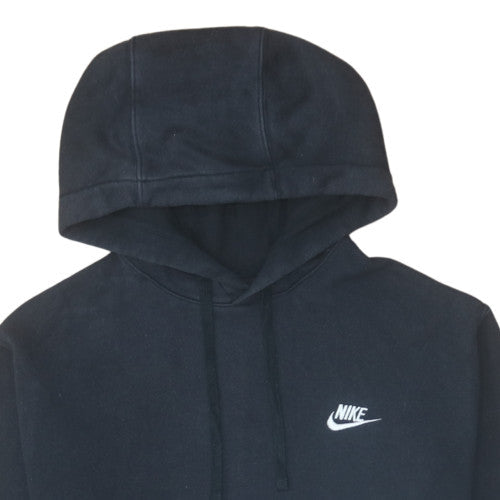 Nike Men's Black Pullover Hoodie Fleece Medium Regular Fit