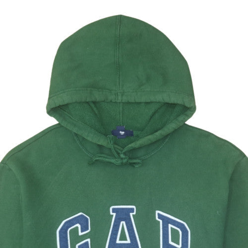 GAP Men's Green Pullover Hoodie L Logo Fleece Sweatshirt
