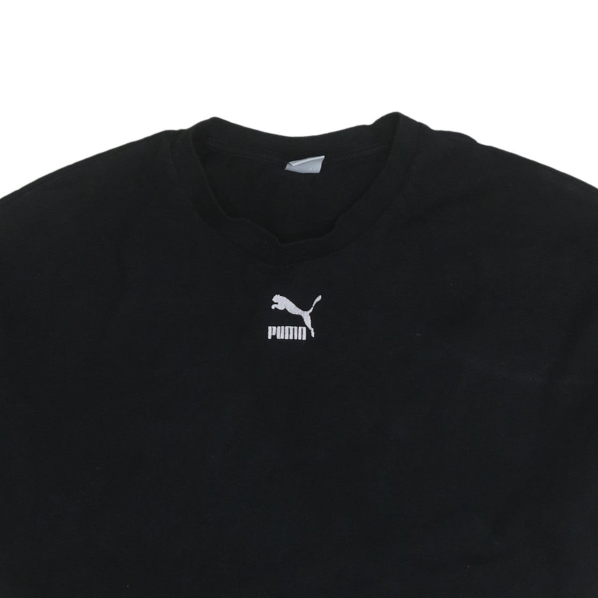 Puma Men's Black XS Crew Neck Short Sleeve Cotton T-Shirt