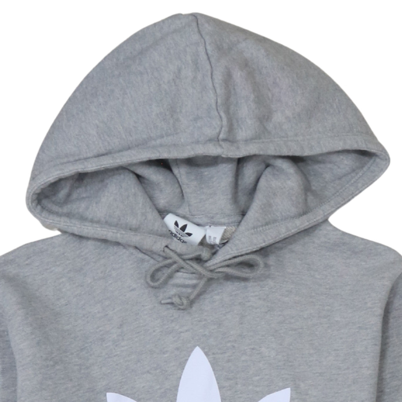 Adidas Mens Grey Pullover Hoodie XS Regular Fit Logo Sweatshirt