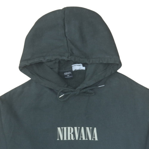 ASOS Design Men’s Black Nirvana Pullover Hoodie XS Music Graphic