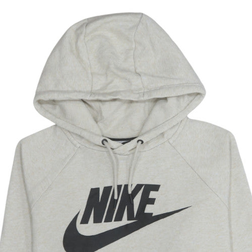 Nike Mens Grey Pullover Hoodie Small Sports Graphic Fleece