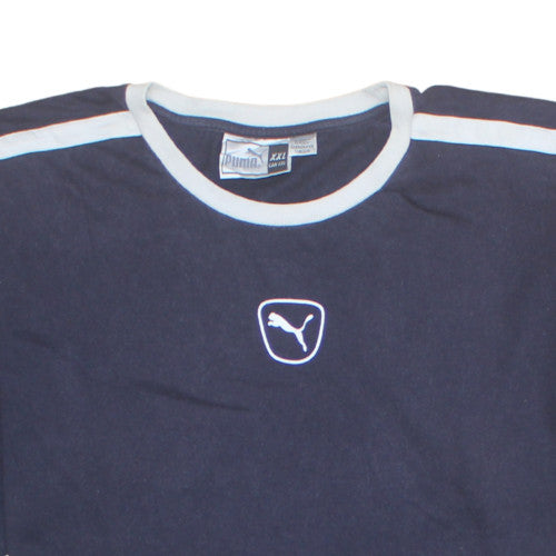Puma Men's Blue Crew Neck 2XL Sports T-Shirt