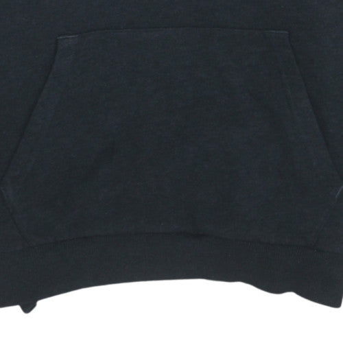 Puma Men's Black Pullover Hoodie Medium Fleece Logo Sweatshirt