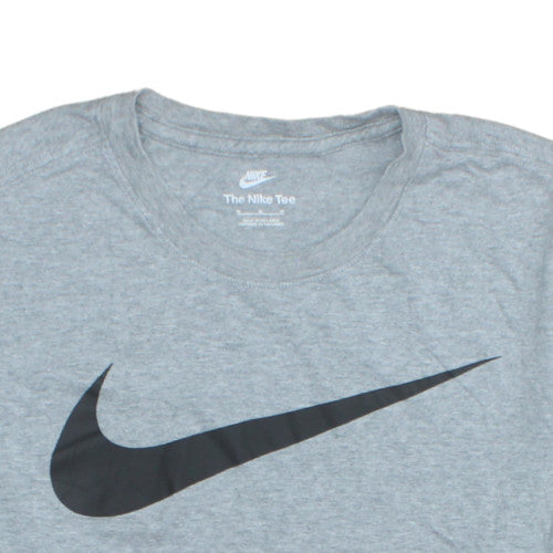 Nike Men's Grey Crew Neck Graphic Print T-Shirt M