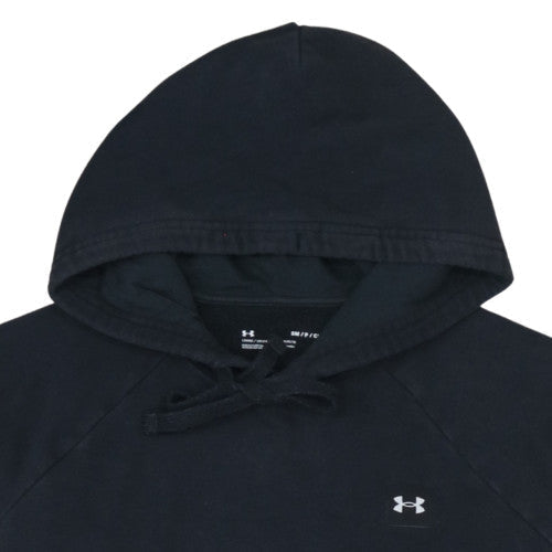 Under Armour Men's Black Pullover Hoodie Small Relaxed Fit Fleece