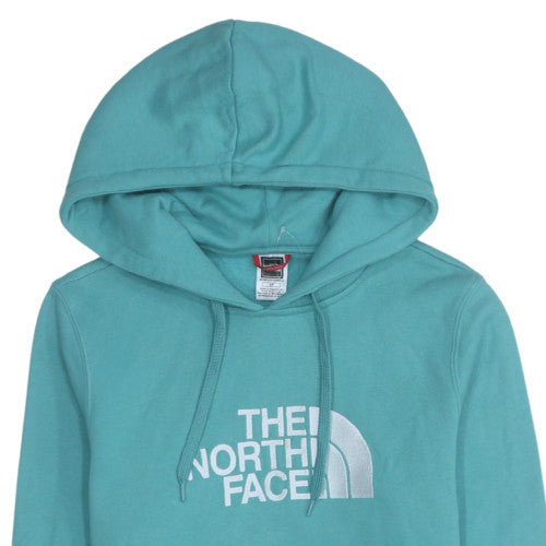 The North Face Womens Blue Pullover Hoodie Size S Cotton Sweatshirt