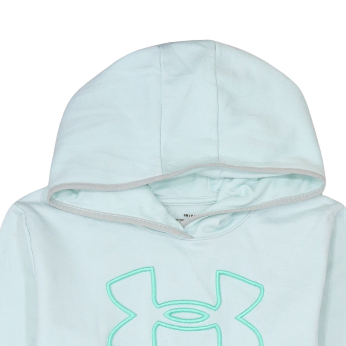 Under Armour Women’s Light Blue Pullover Hoodie Small Loose Fit