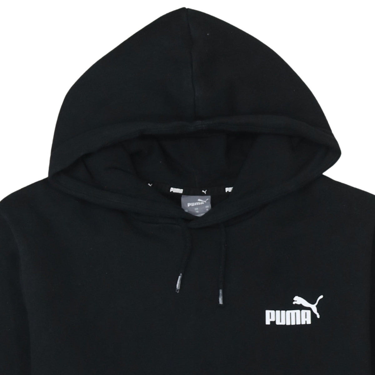 Puma Men's Black XL Pullover Hoodie Fleece Logo Sweatshirt