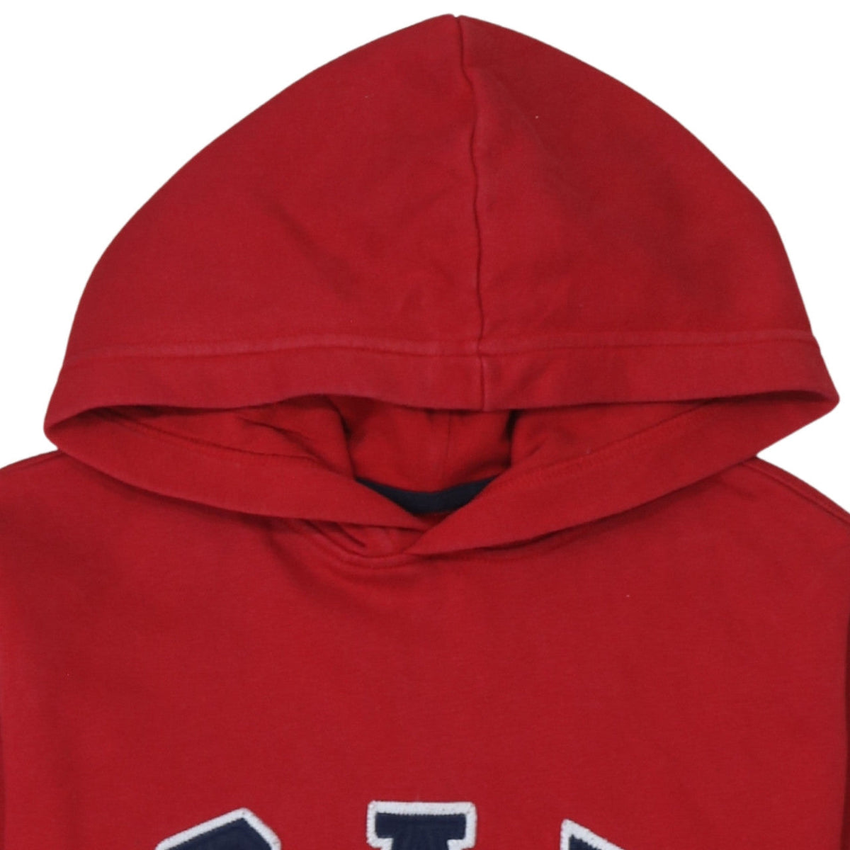 Gap Boys Red Pullover Hoodie Size 14-16 Cotton Blend Logo Sweatshirt