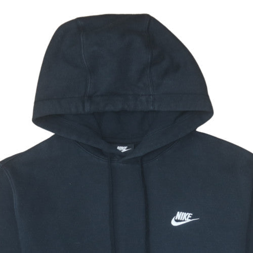 Nike Men's Black Pullover Hoodie M Regular Fit Fleece Logo Sportswear