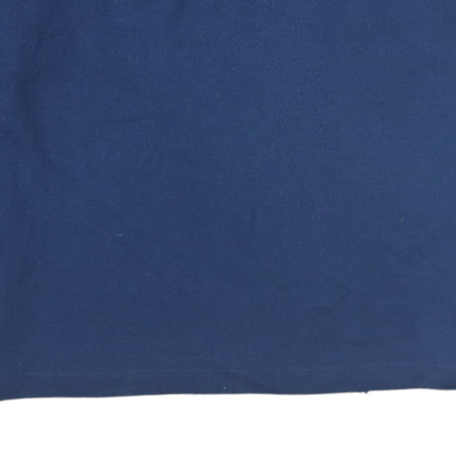 Nike Men's Blue Dri-FIT 1/4 Zip Long Sleeve Sweatshirt M