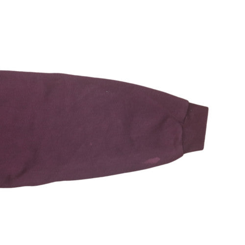Adidas Womens Burgundy Crew Neck Pullover Sweatshirt UK 6 XS