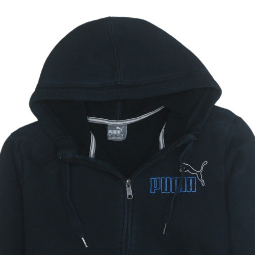 Puma Men's Black Full Zip Hoodie M Sportswear Fleece Sweatshirt