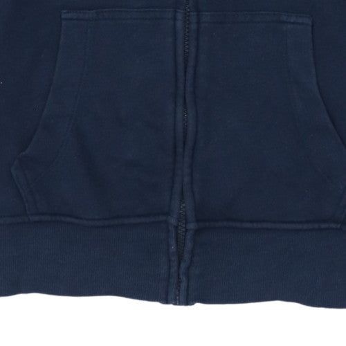 Tommy Hilfiger Men's Blue Full Zip Hoodie S Classic Logo Style