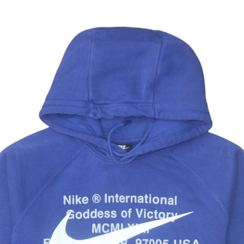 Nike Men's Blue Pullover Hoodie M Sports Fleece Sweatshirt