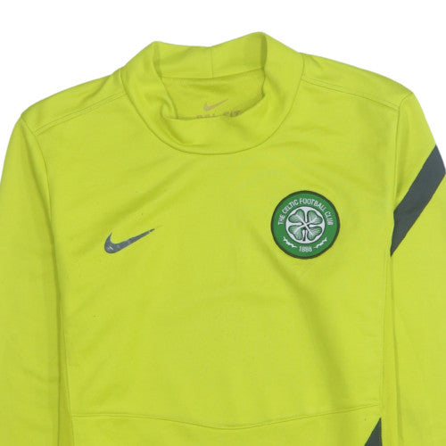 Nike Men’s Yellow Dri-Fit Celtic FC Pullover Sweatshirt Size S
