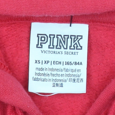 Victoria's Secret Pink Women's Red XS Hooded Zip Jacket