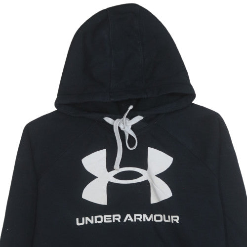 Under Armour Men Black Large Pullover Hoodie with Logo Graphic