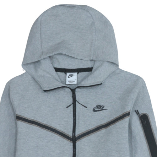 Nike Men's Grey Full Zip Hoodie Size S Lightweight Sportswear