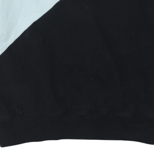 Puma Women’s Purple Black Colourblock Pullover Hoodie UK 14