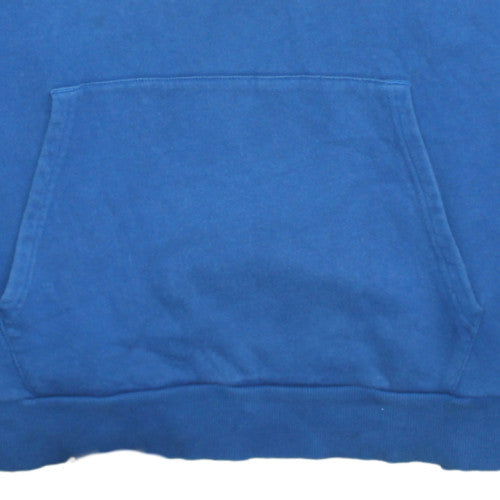 Under Armour Mens Blue Pullover Hoodie L Logo Fleece Sportswear