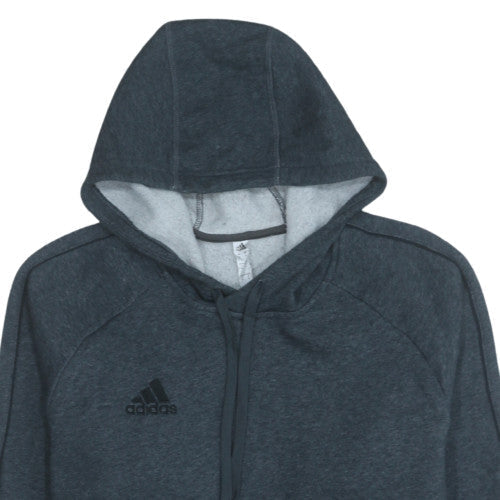 Adidas Men's Grey Pullover Hoodie Size M Sports Fleece