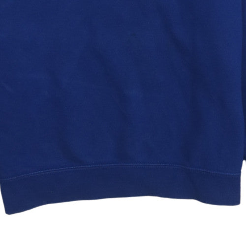 Nike Mens Blue Crew Neck Pullover Sweatshirt Size S Regular Fit