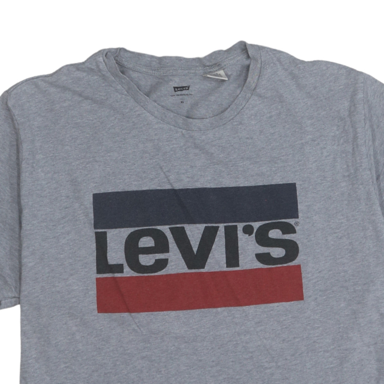 Levi's Men's Grey XL Logo Graphic Cotton T-Shirt