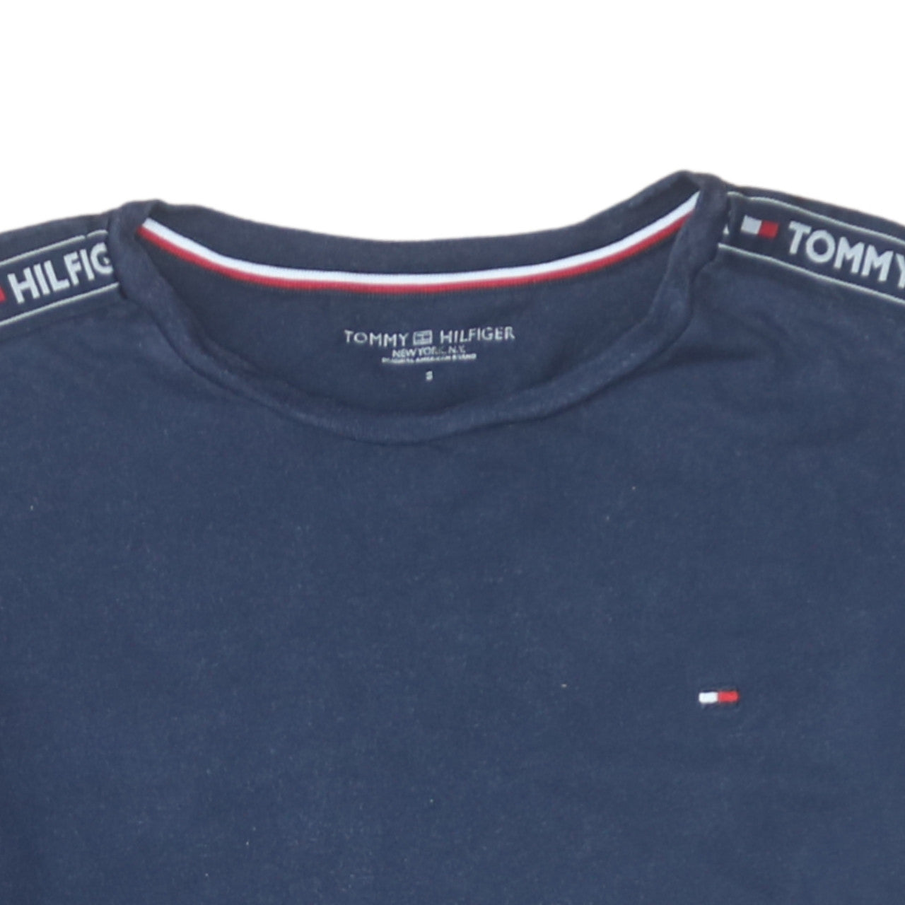 Tommy Hilfiger Men's Navy Blue Short Sleeve Crew Neck T-Shirt Size S