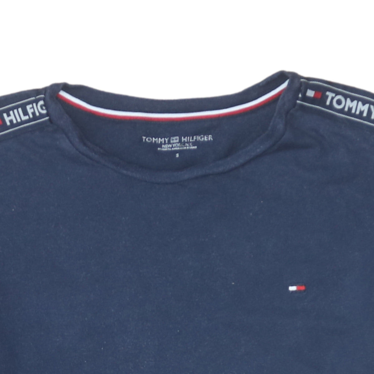 Tommy Hilfiger Men's Navy Blue Short Sleeve Crew Neck T-Shirt Size S