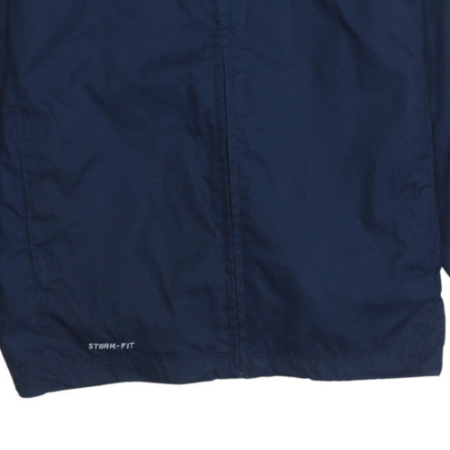 Nike Boys Blue Football Track Jacket 12-13 Years Lined Waterproof Windproof