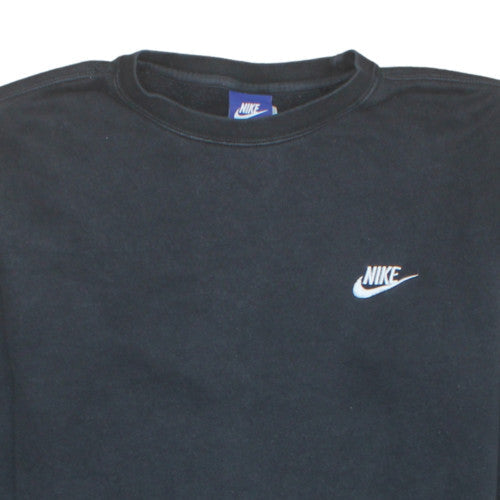 Nike Men's Black Crew Neck Pullover Sweatshirt Size M Sports Fleece