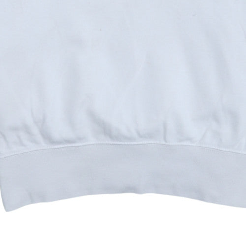 Champion Women’s White Cotton Pullover Sweatshirt Size L