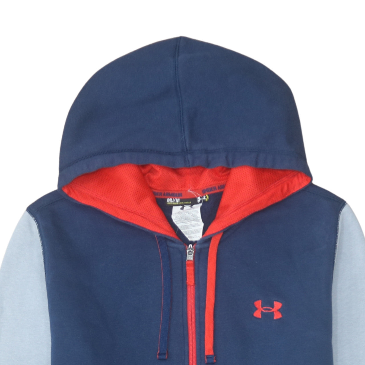 Under Armour Mens Blue Full Zip Hoodie M Sportswear