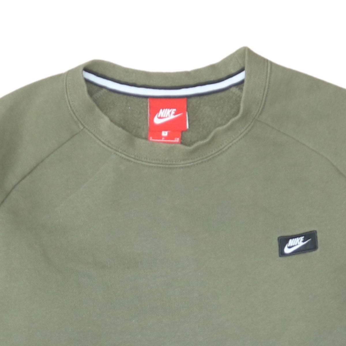 Nike Men’s Green Crew Neck Pullover Sweatshirt Size S Regular Fit