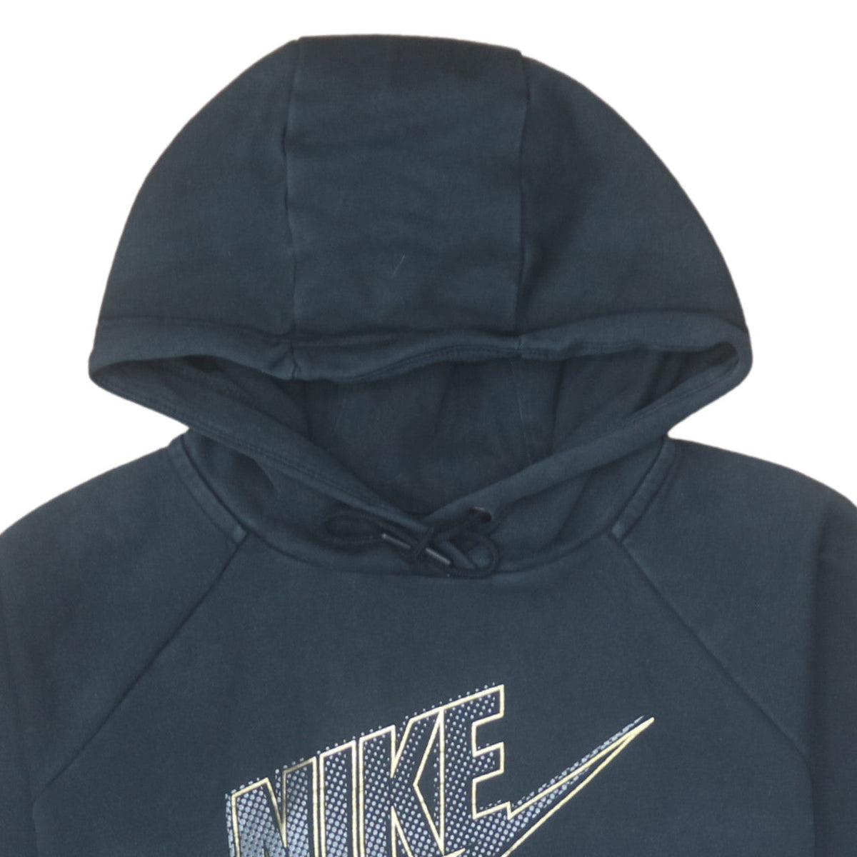 Nike Men's Blue Pullover Hoodie M Fleece Logo Sportswear