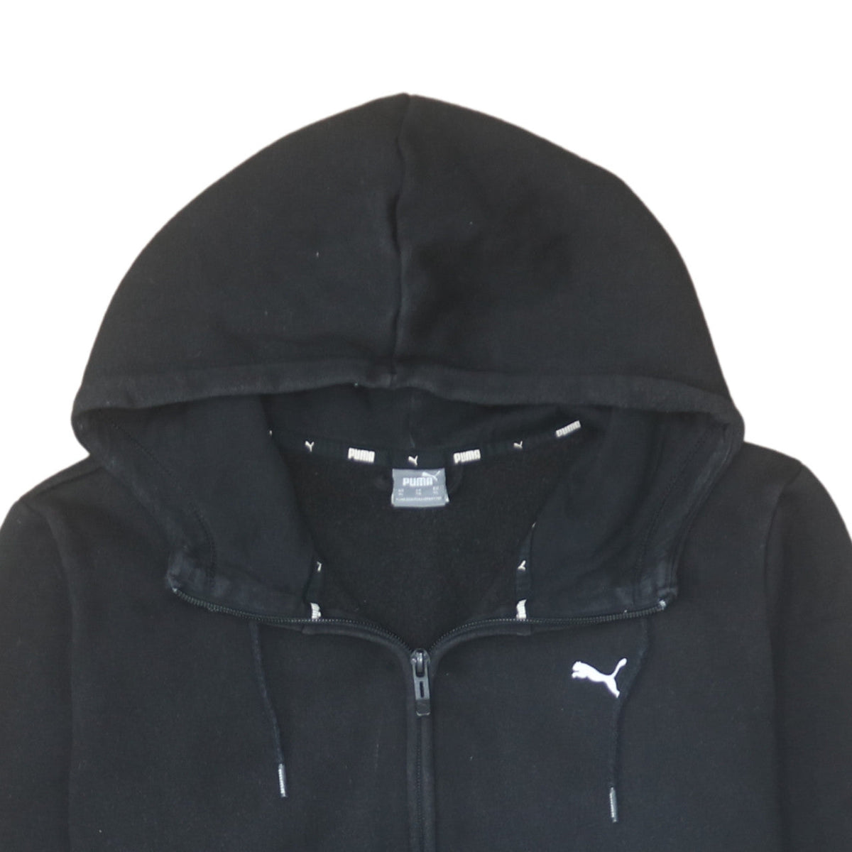 Puma Mens Black XL Full Zip Fleece Hoodie Sweatshirt