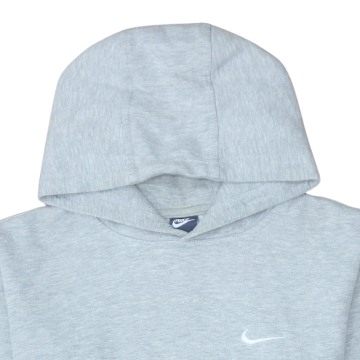 Nike Mens Grey Pullover Hoodie M Long Cotton Blend Classic Fit