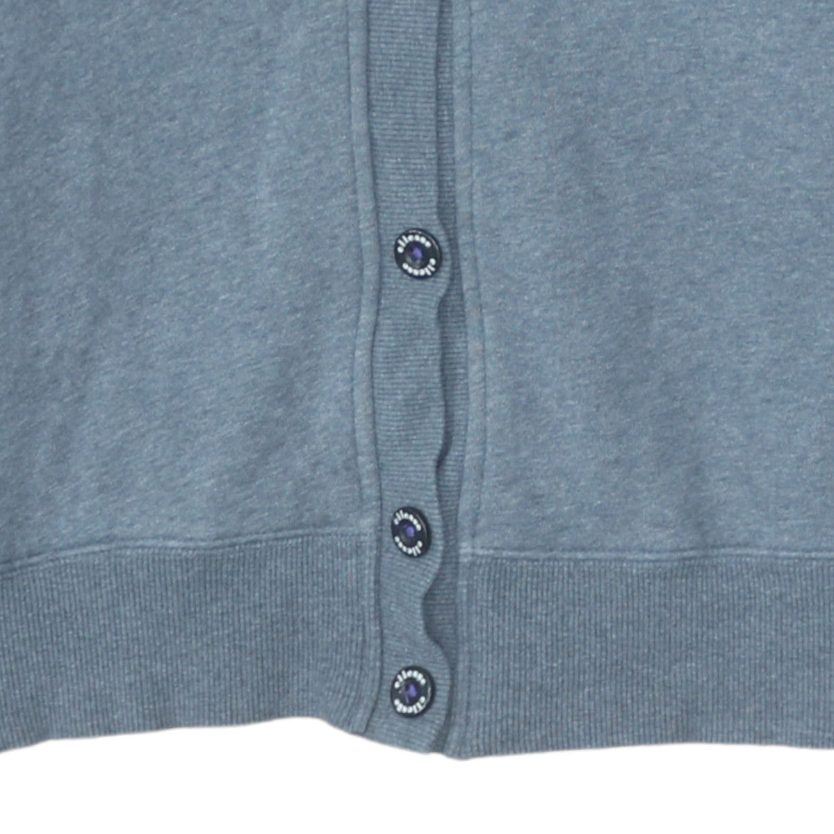 Ellesse Women Grey Button Hoodie Size 16 Cotton Blend Sportswear