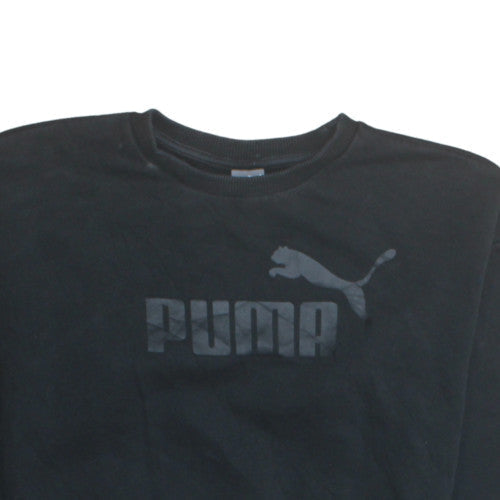 Puma Women's Black Crew Neck Pullover Sweatshirt Size M