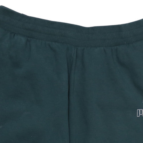 Puma Men’s Green Jogger Trousers L Regular Fit Fleece Activewear