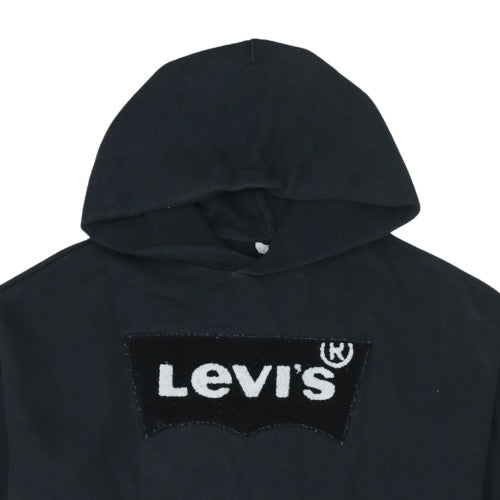 Levi's Men's Black Pullover Hoodie XS Logo Fleece Casual Sweatshirt