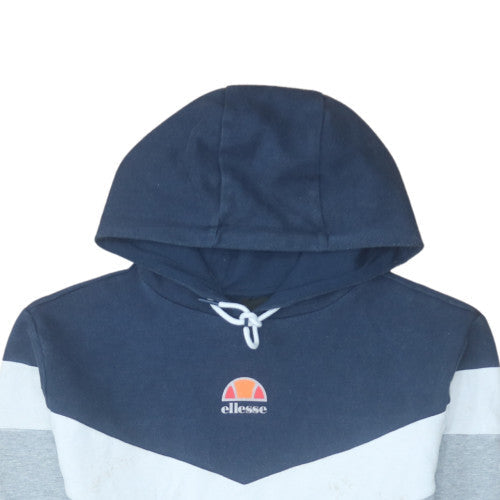 Ellesse Men's Blue & Grey Pullover Hoodie Size M Sports Graphic