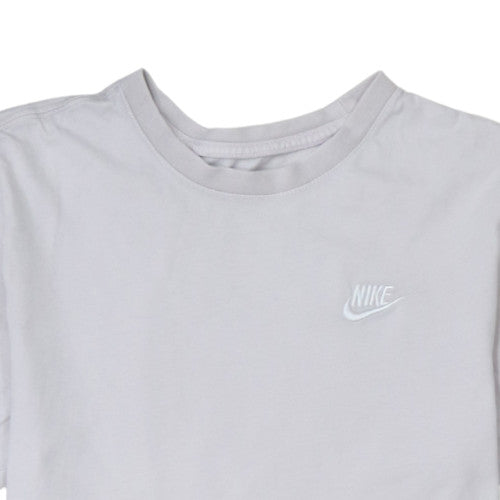 Nike Men's Grey Regular Fit Cotton Crew Neck T-Shirt Size M